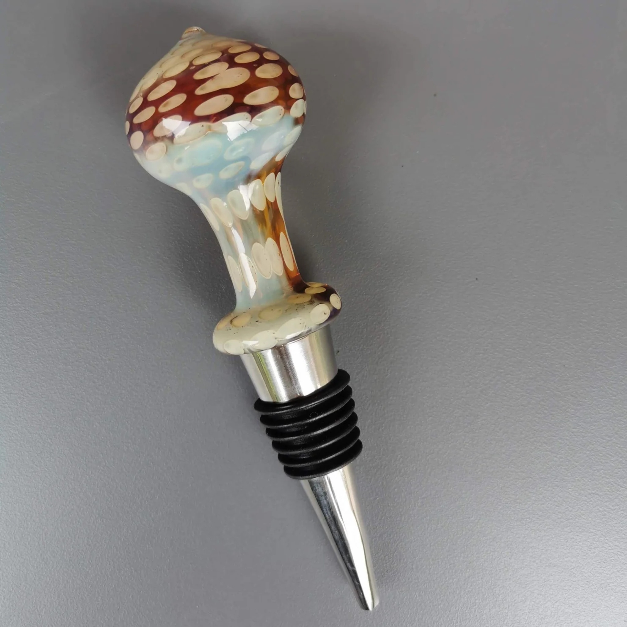 Tanaro Handblown Glass Wine Stoppers by RUSTIC HORSE GLASS STUDIO | Tooffi