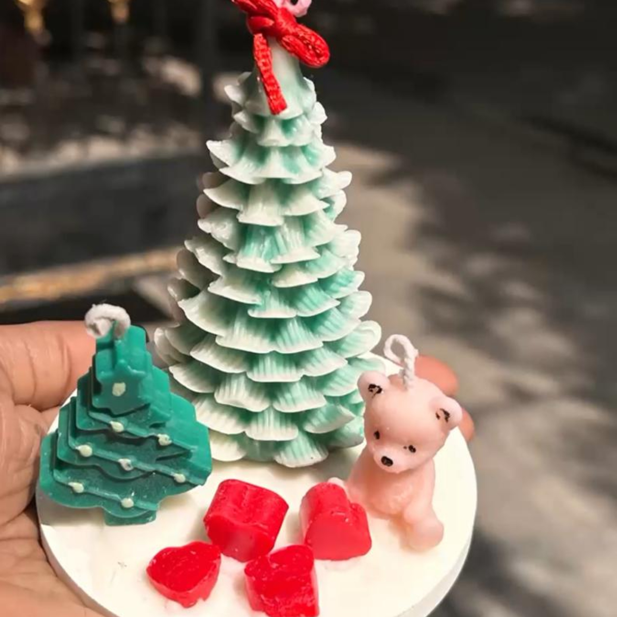 Handmade Christmas Candle(set of 2)