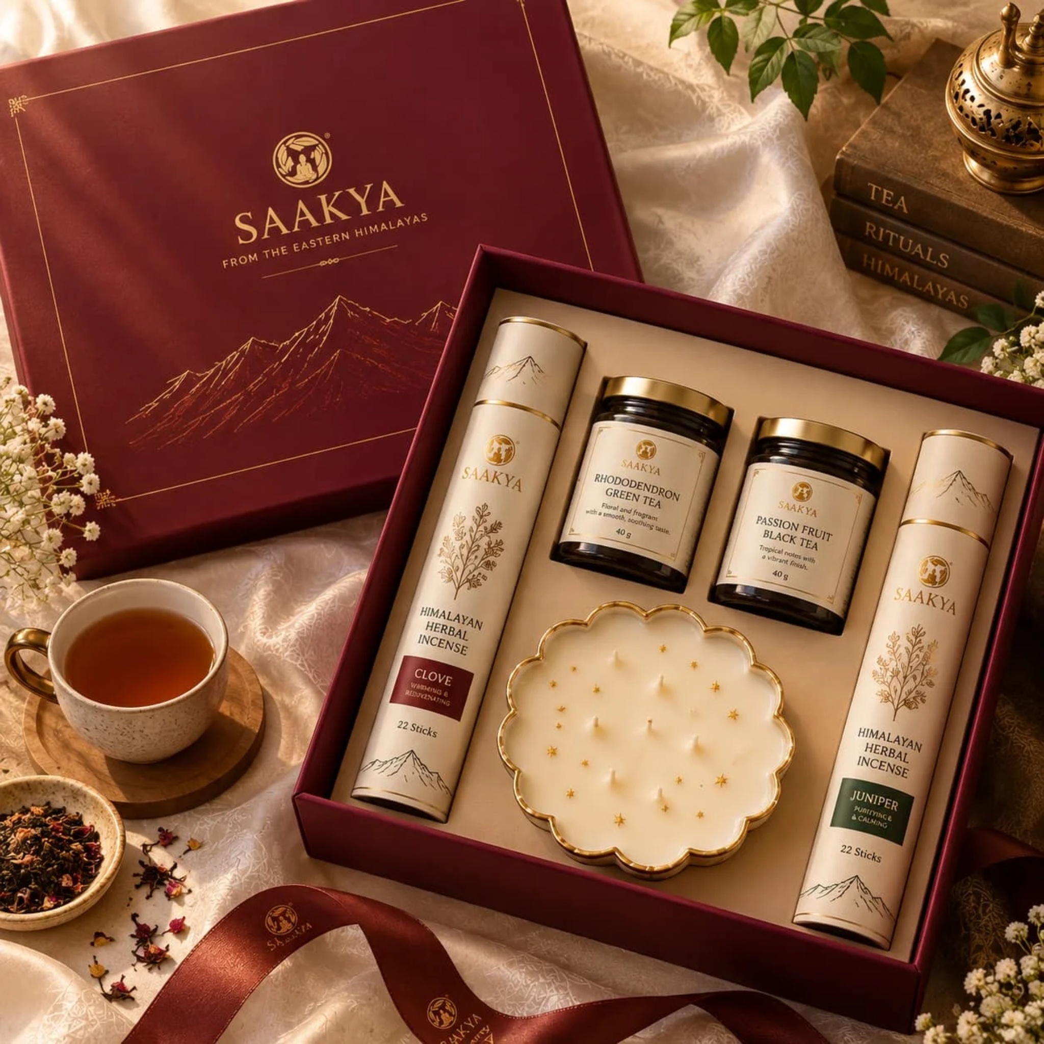 Himalayan Glow Gift Box by Saakya- Luxury Himalayan Products & Experiences | Tooffi