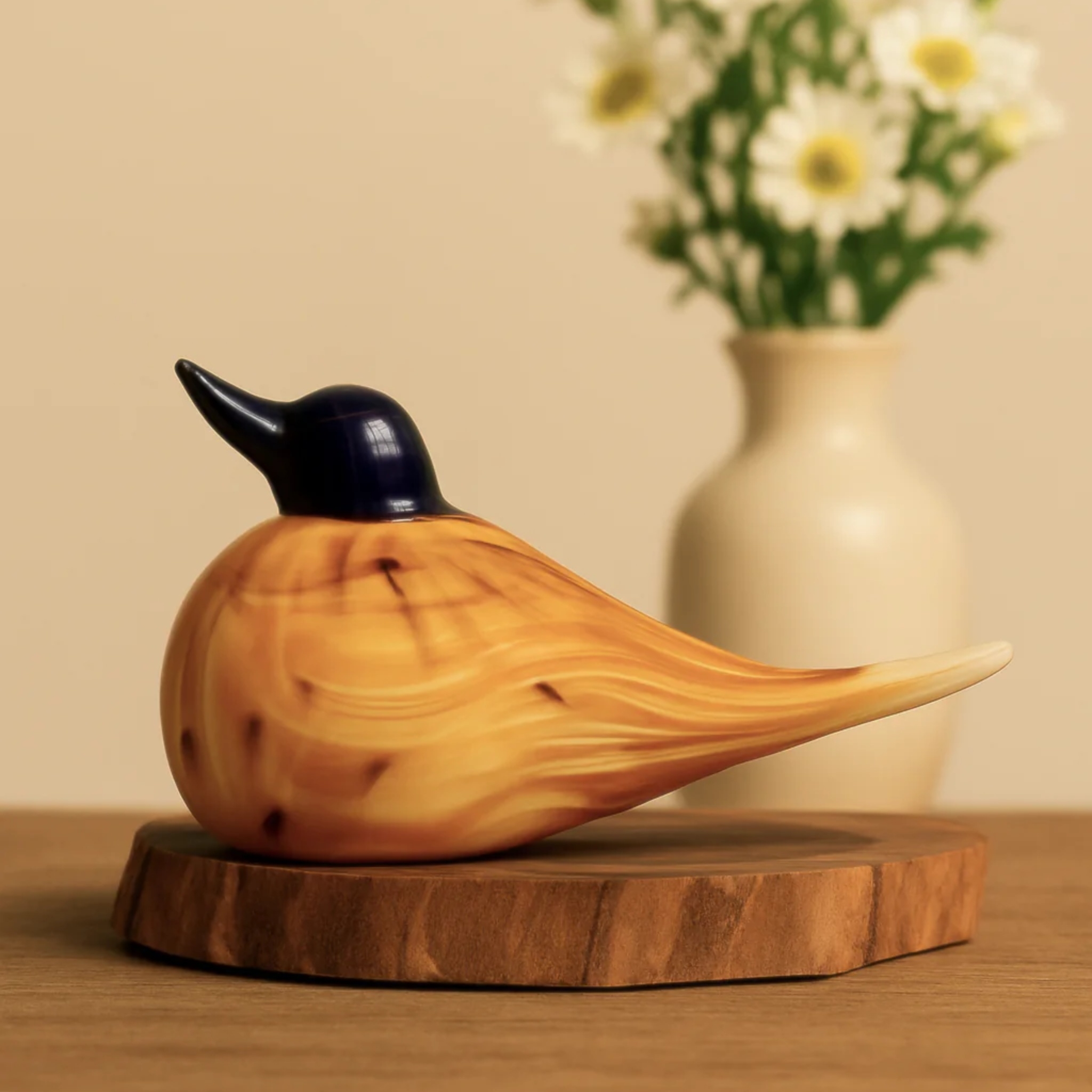 Glass Bird Figurines — Golden Lark by RUSTIC HORSE GLASS STUDIO | Tooffi