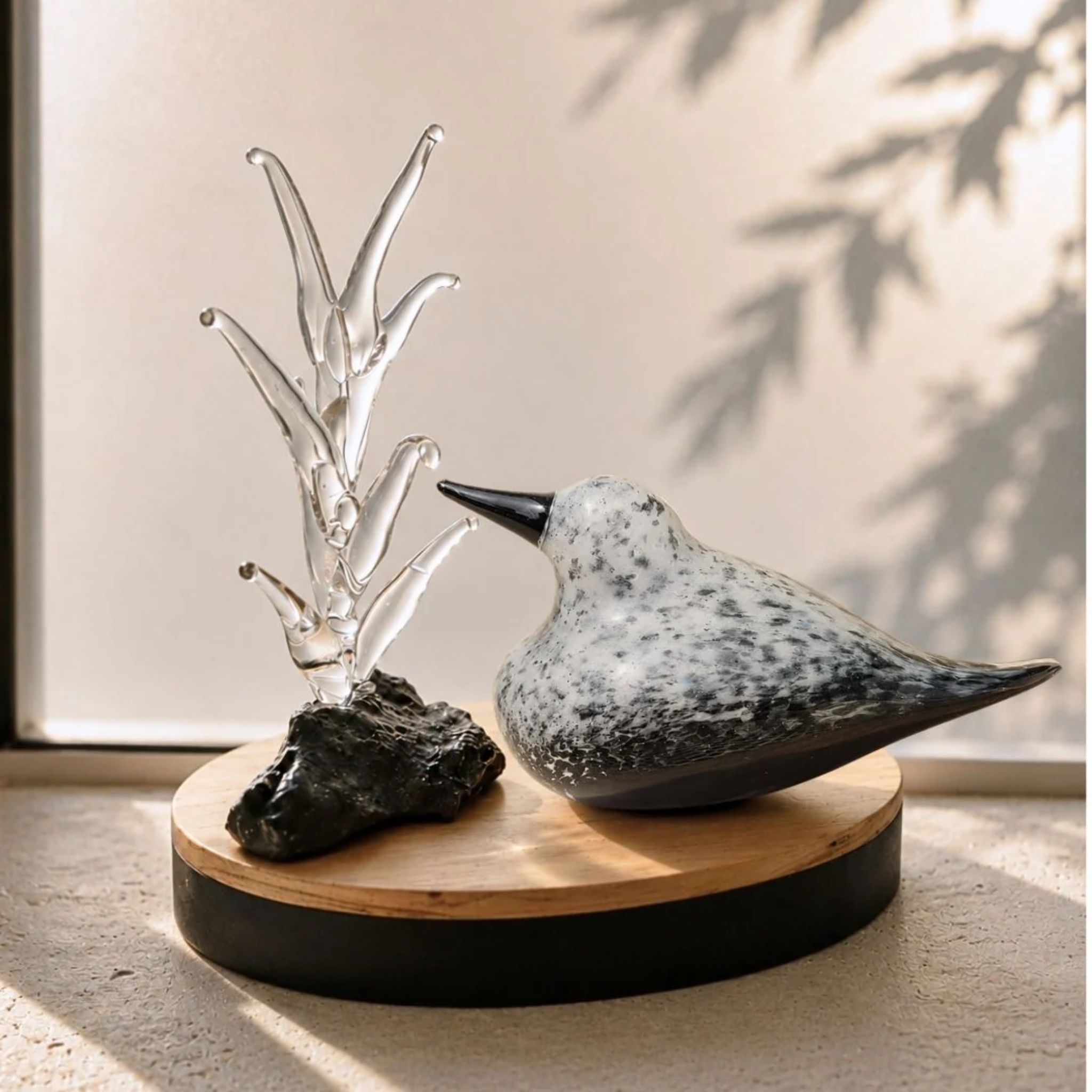 Basalt habitat- Handblown Glass Decor Set by RUSTIC HORSE GLASS STUDIO | Tooffi