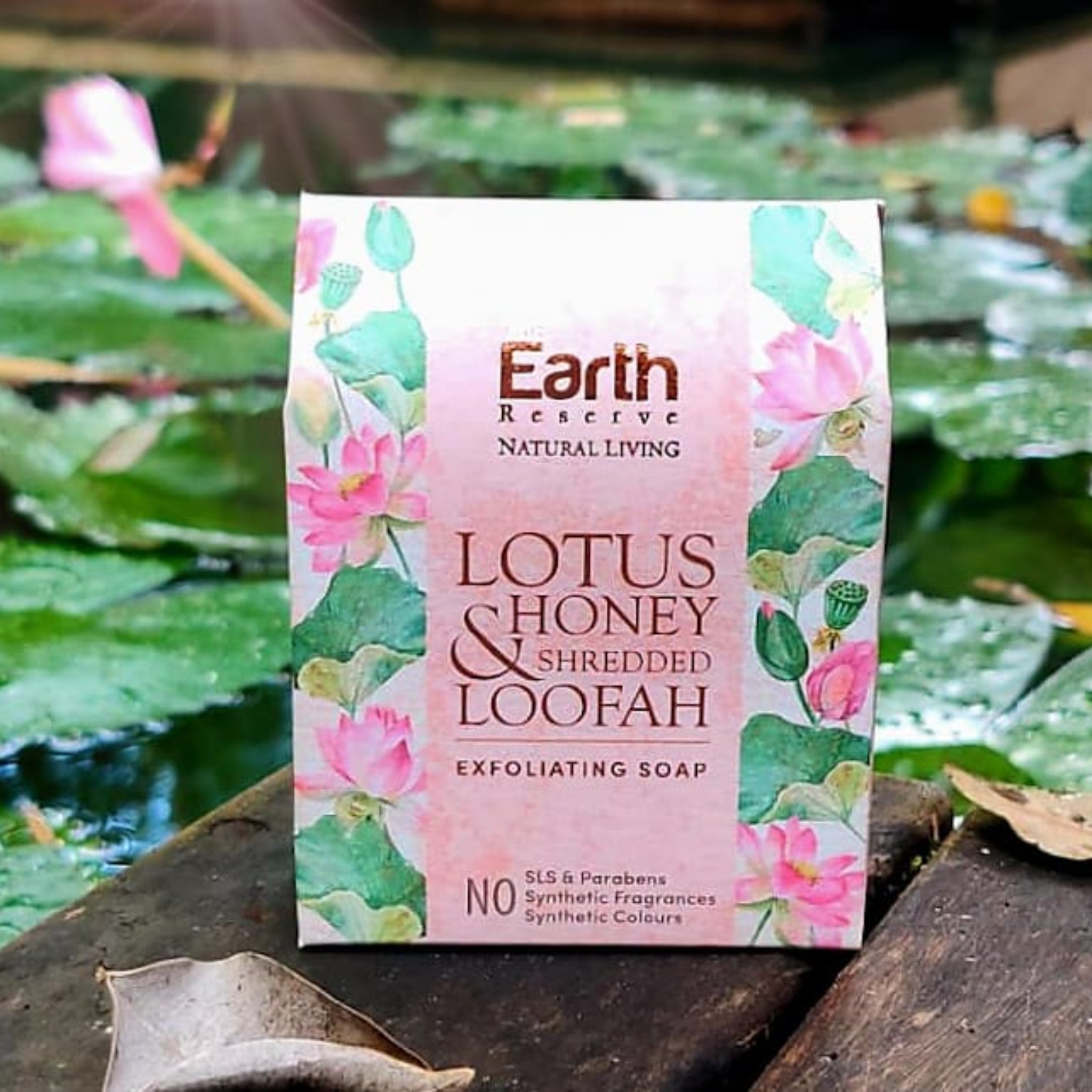 Lotus & Honey Shredded Loofah Exfoliating Soap | SLS & Paraben Free │Cocoa Butter Enriched