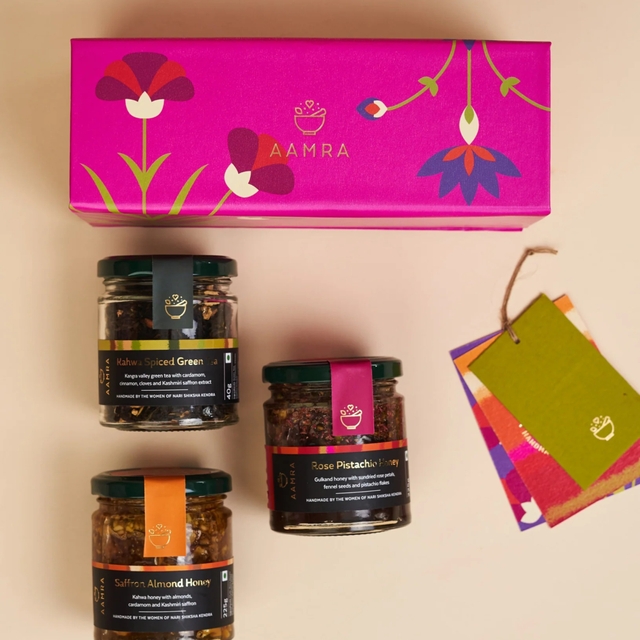 Kesar Gulab Honey Box- set of 3