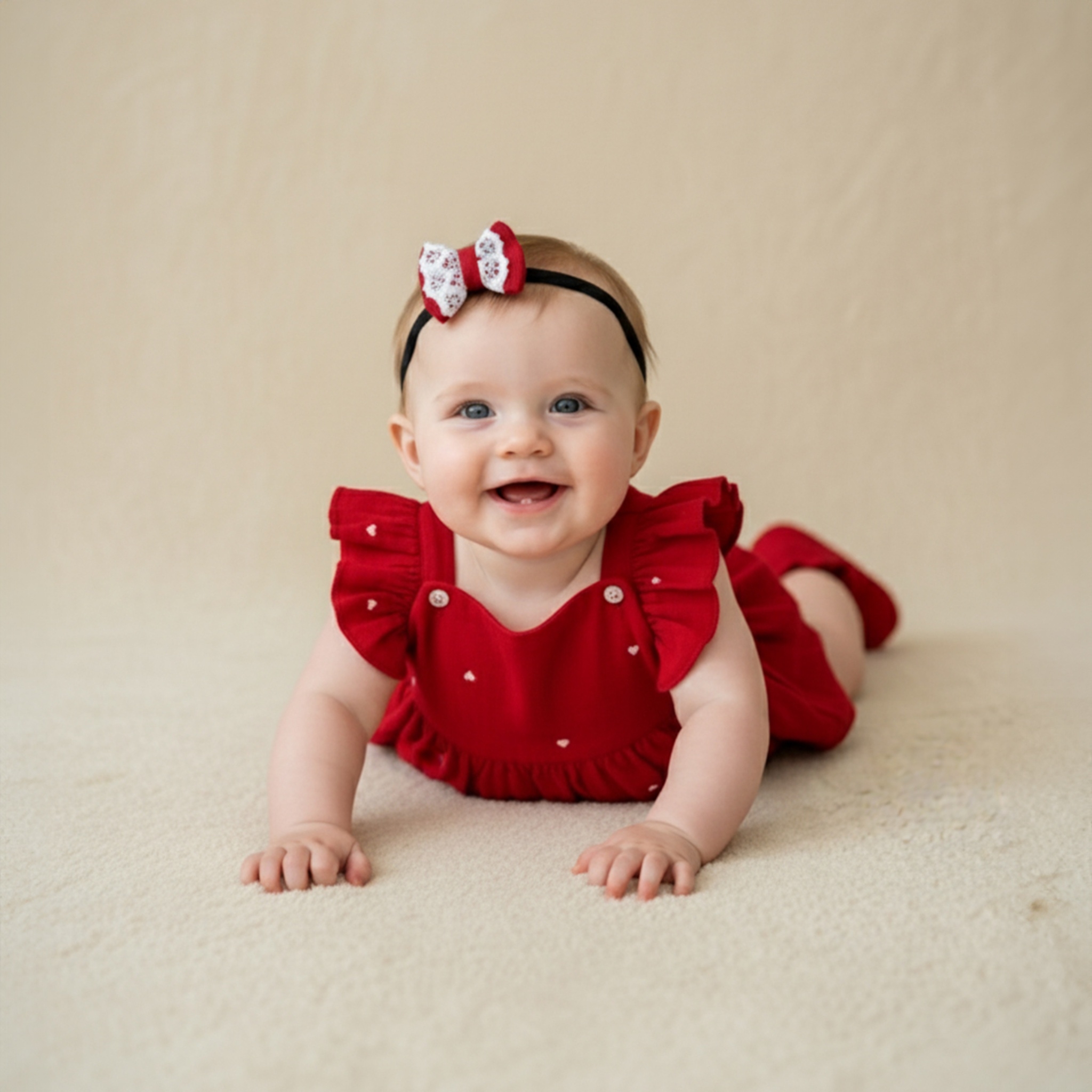 Christmas Edition Red Heart Newborn Gift Hamper | Baby Girl