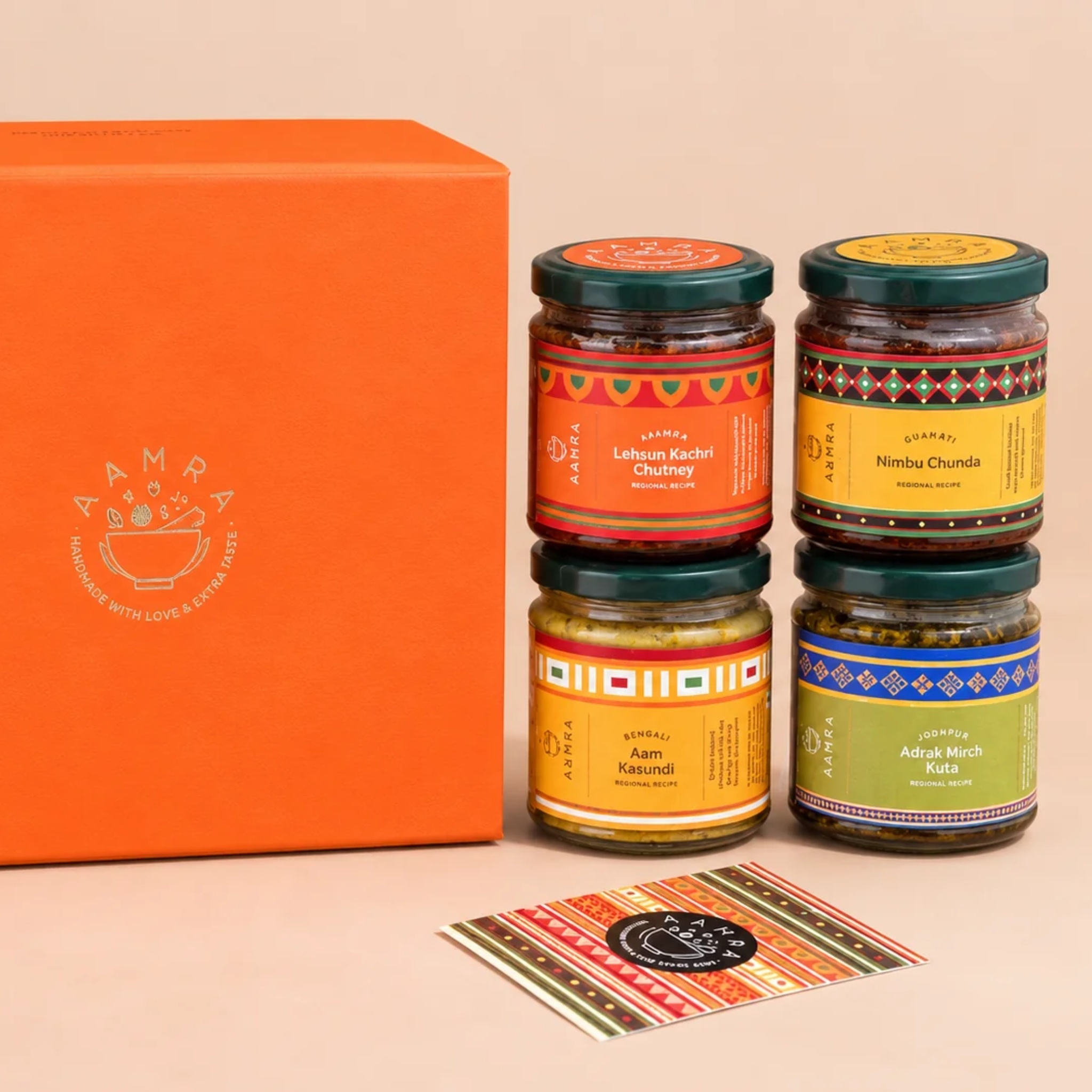Regional Chutney Gift Box (Set of Four) by Aamra | Tooffi