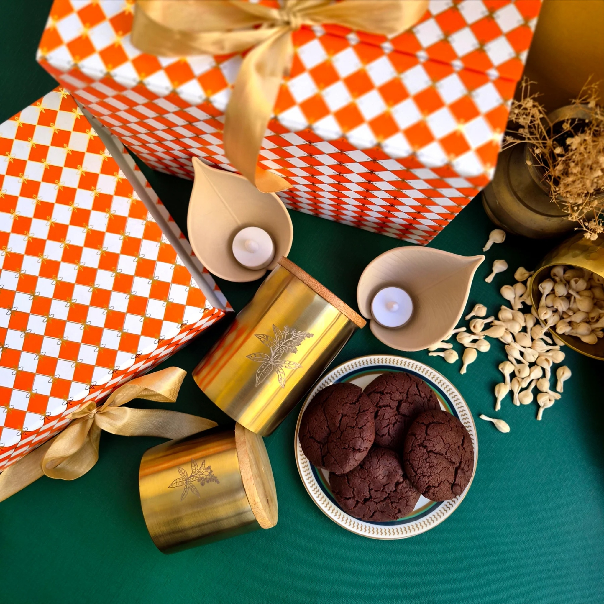 The Golden Gathering — Diwali Gift Box by urbankart - ta.da tableware | Tooffi