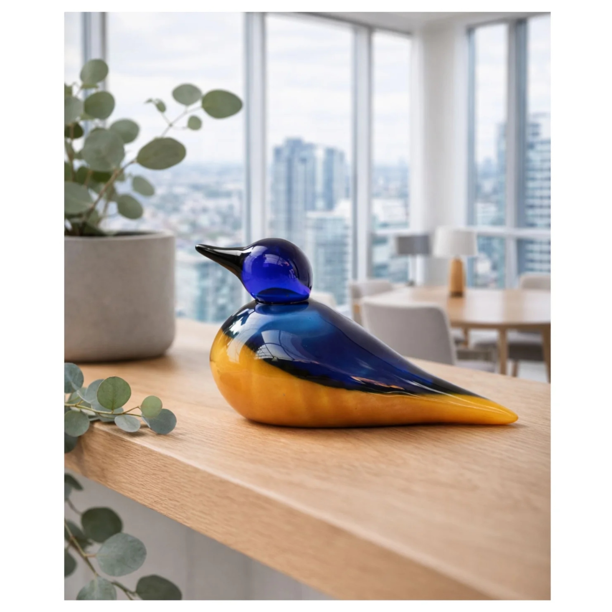 Cobalt Dusk — Handblown Glass Bird by RUSTIC HORSE GLASS STUDIO | Tooffi
