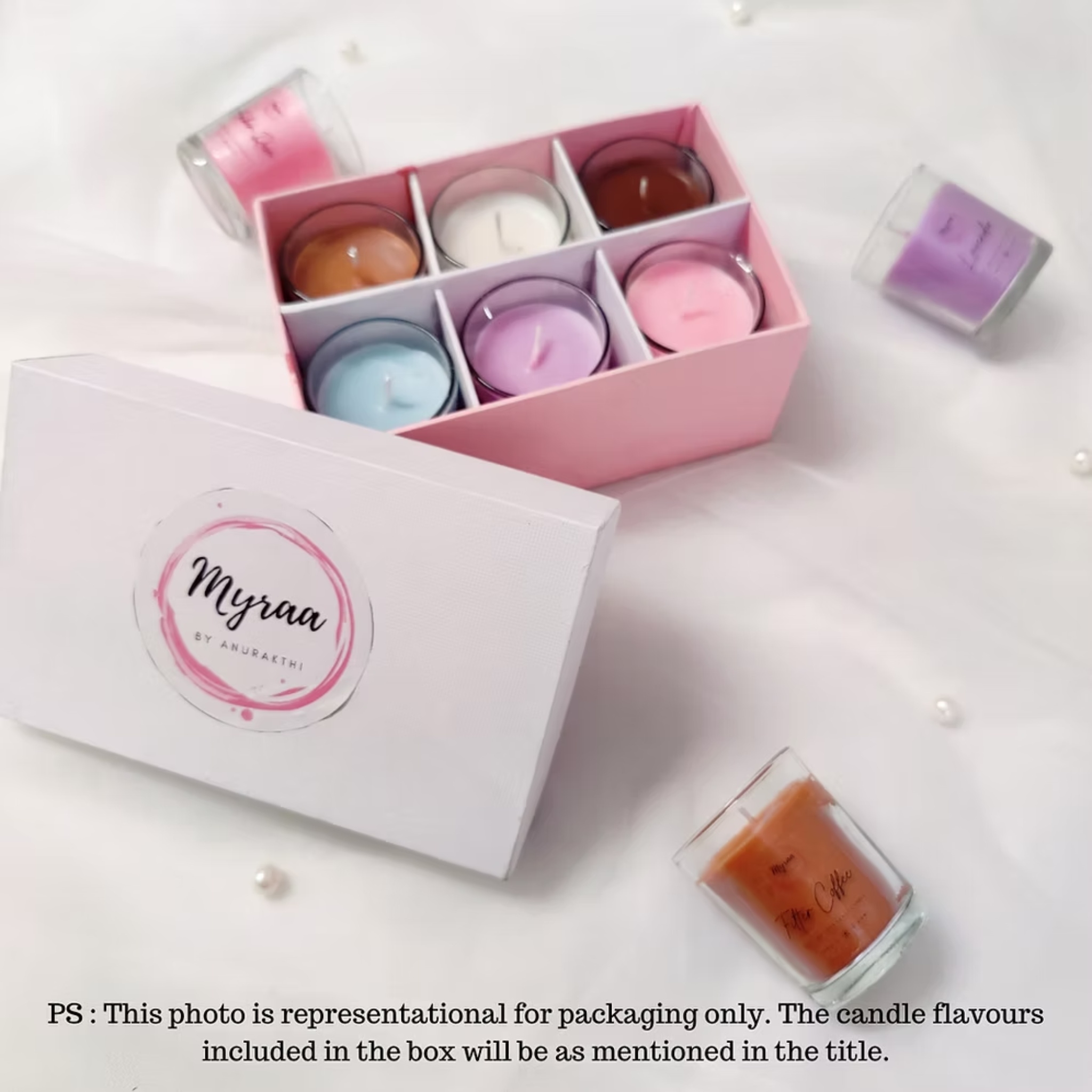 Pick any 6 Shot Glass Candles