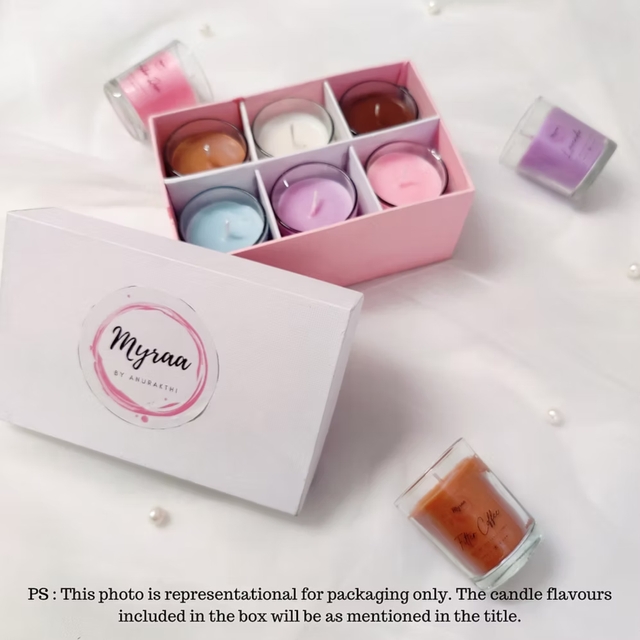 Pick any 6 Shot Glass Candles