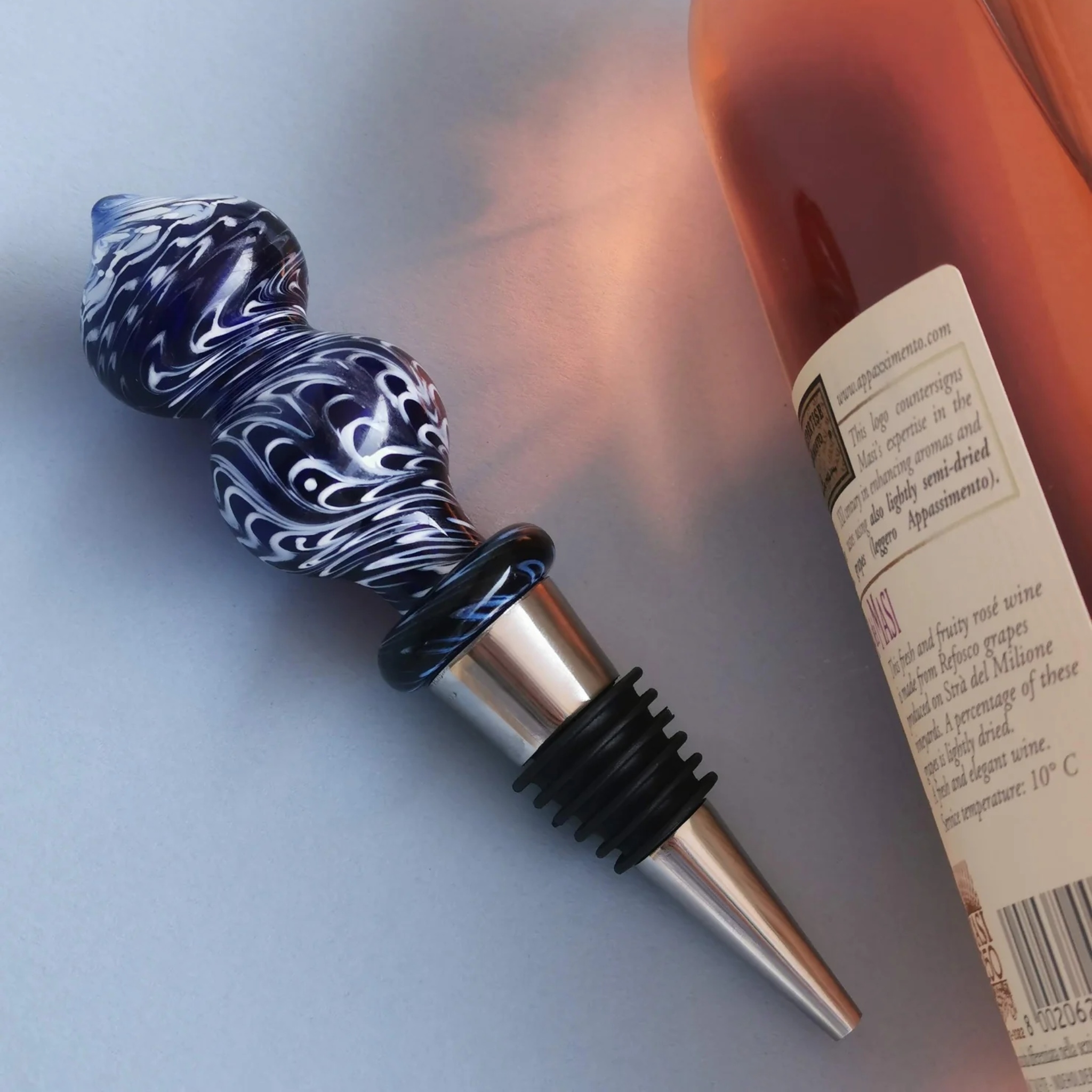 Morocco Wine Stopper by RUSTIC HORSE GLASS STUDIO | Tooffi