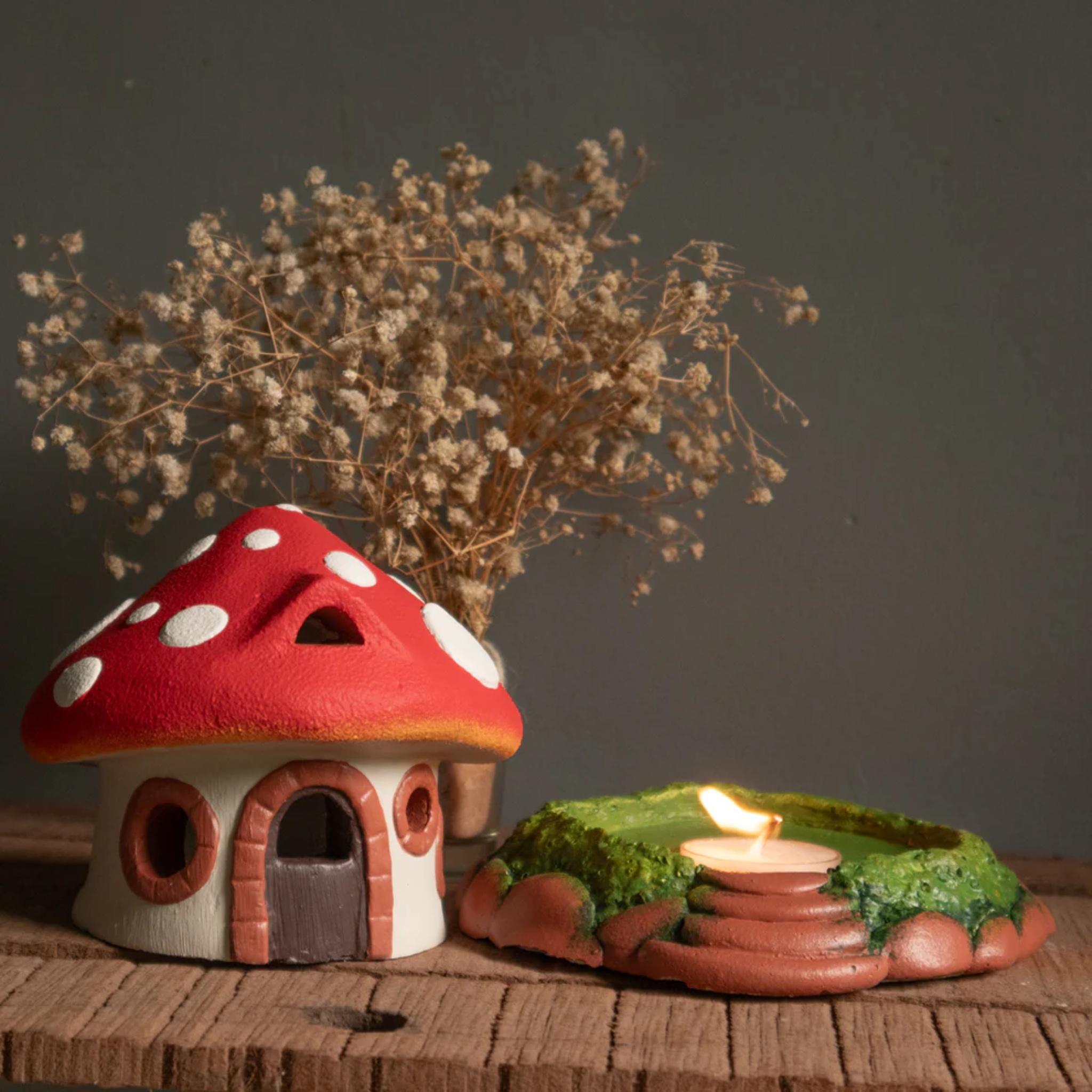 Mushroom Tealight House