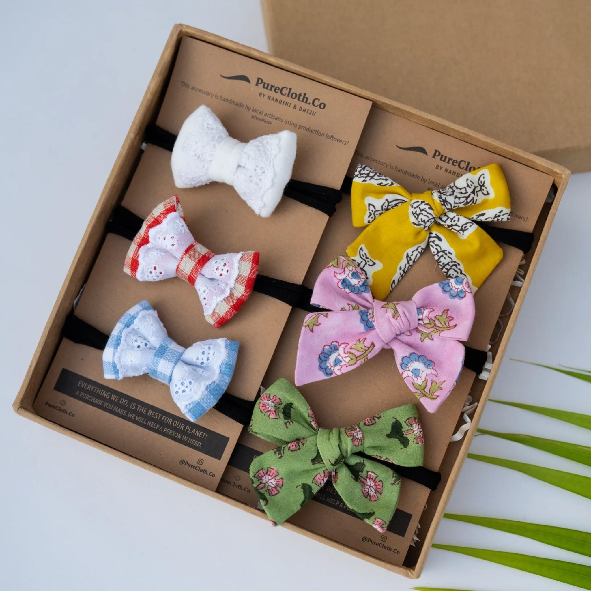 Delightful Bows Gift Set | Newborn Baby Girl Gift hamper