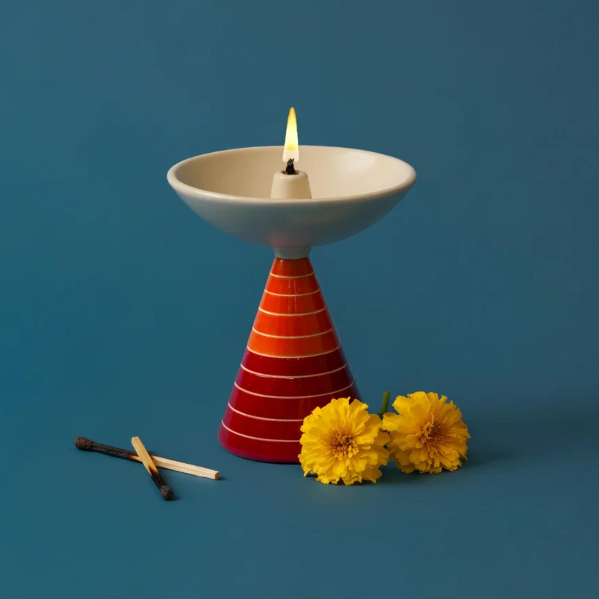 UT Oil Lamp Small [Bands Orange]