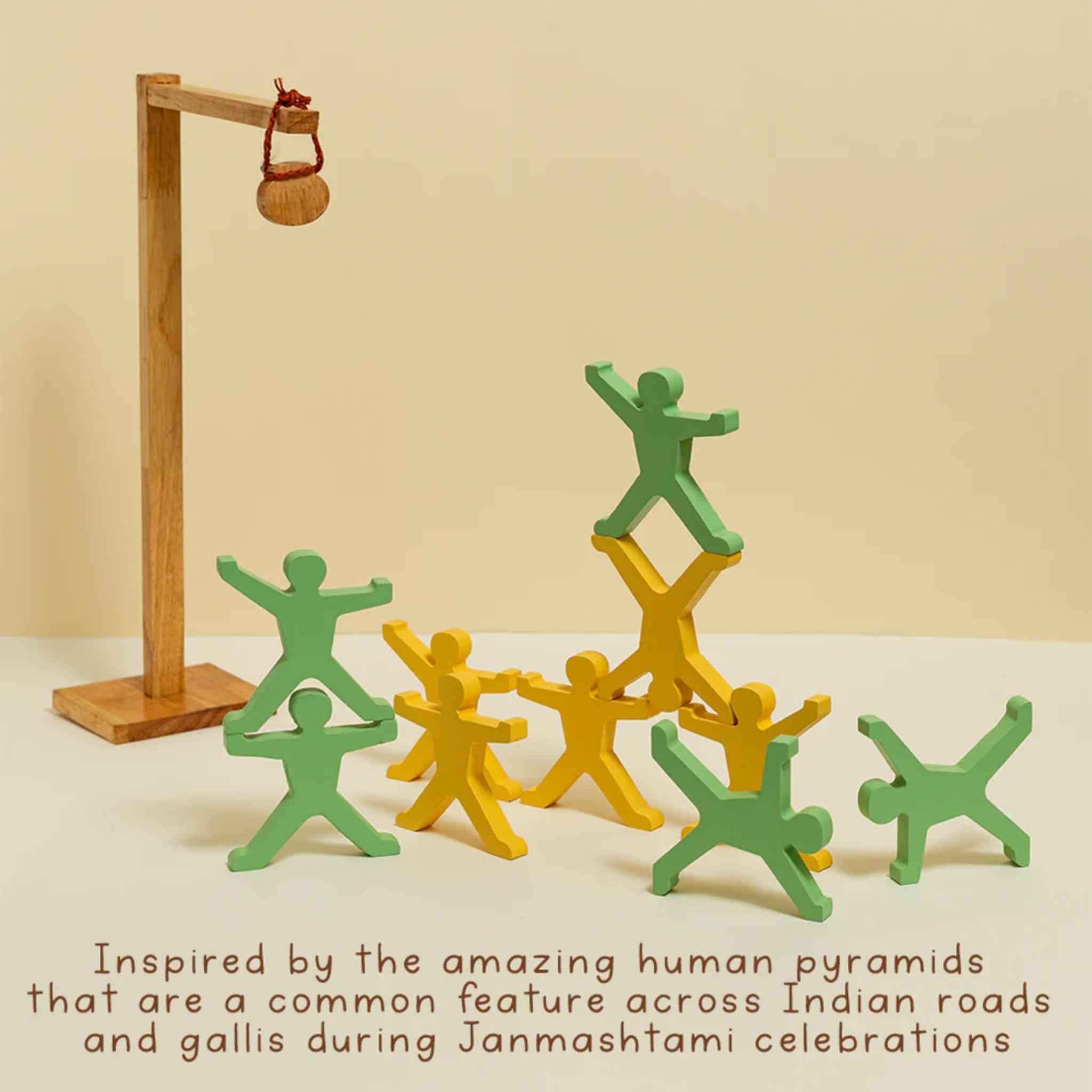 Dahi Handi Wooden Stacker 4 Years +