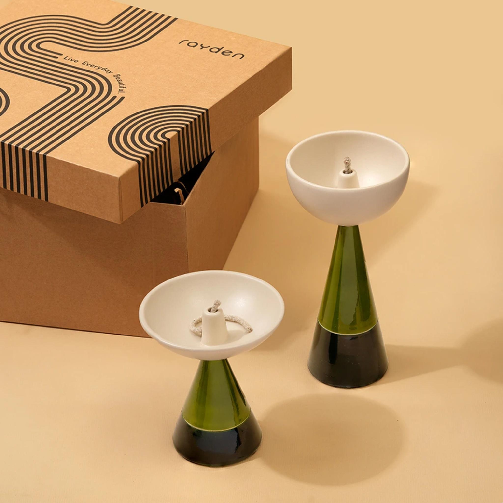 Love & Light Pop : Oil Lamps [Block Green]