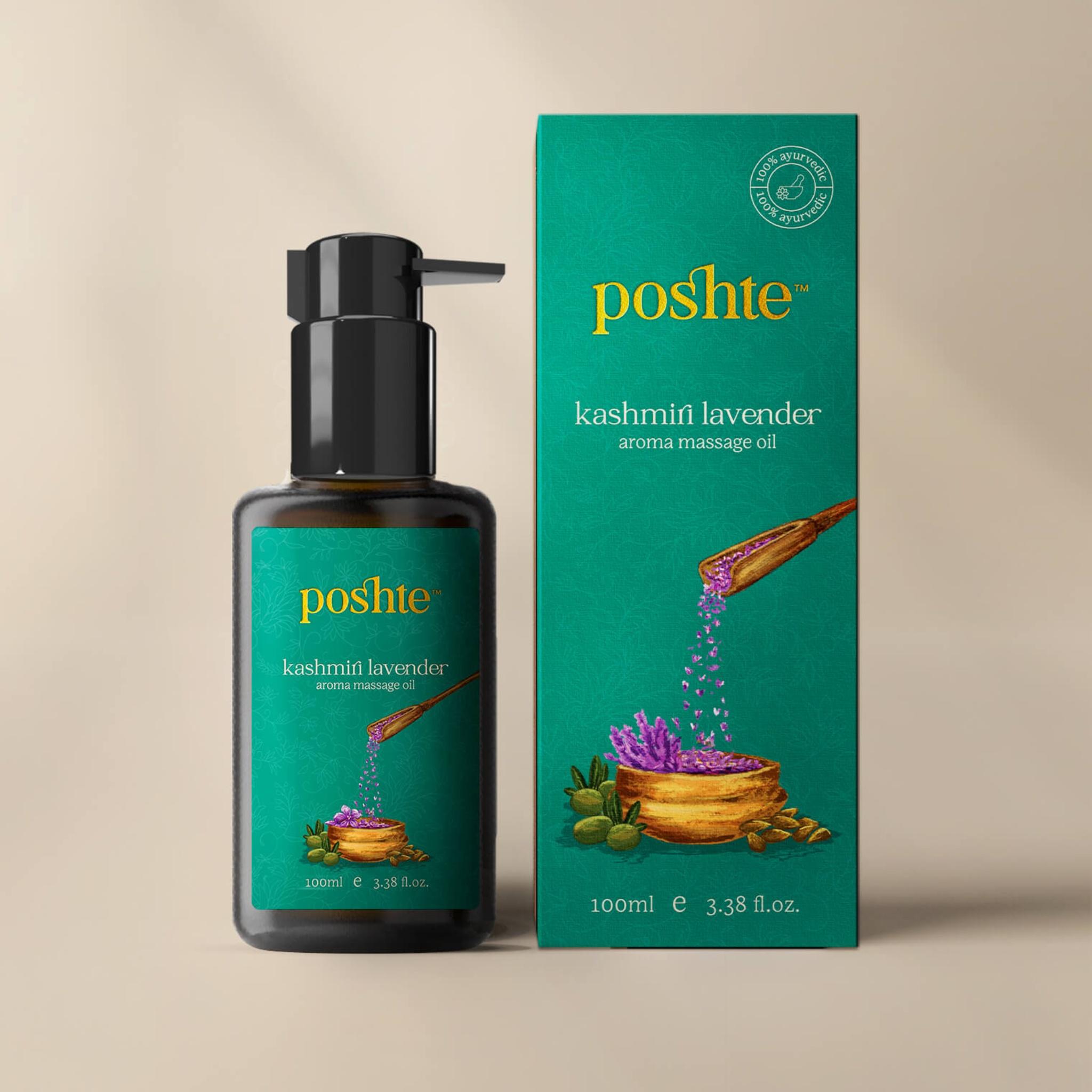 Kashmiri Lavender Aroma Massage Oil 100ml