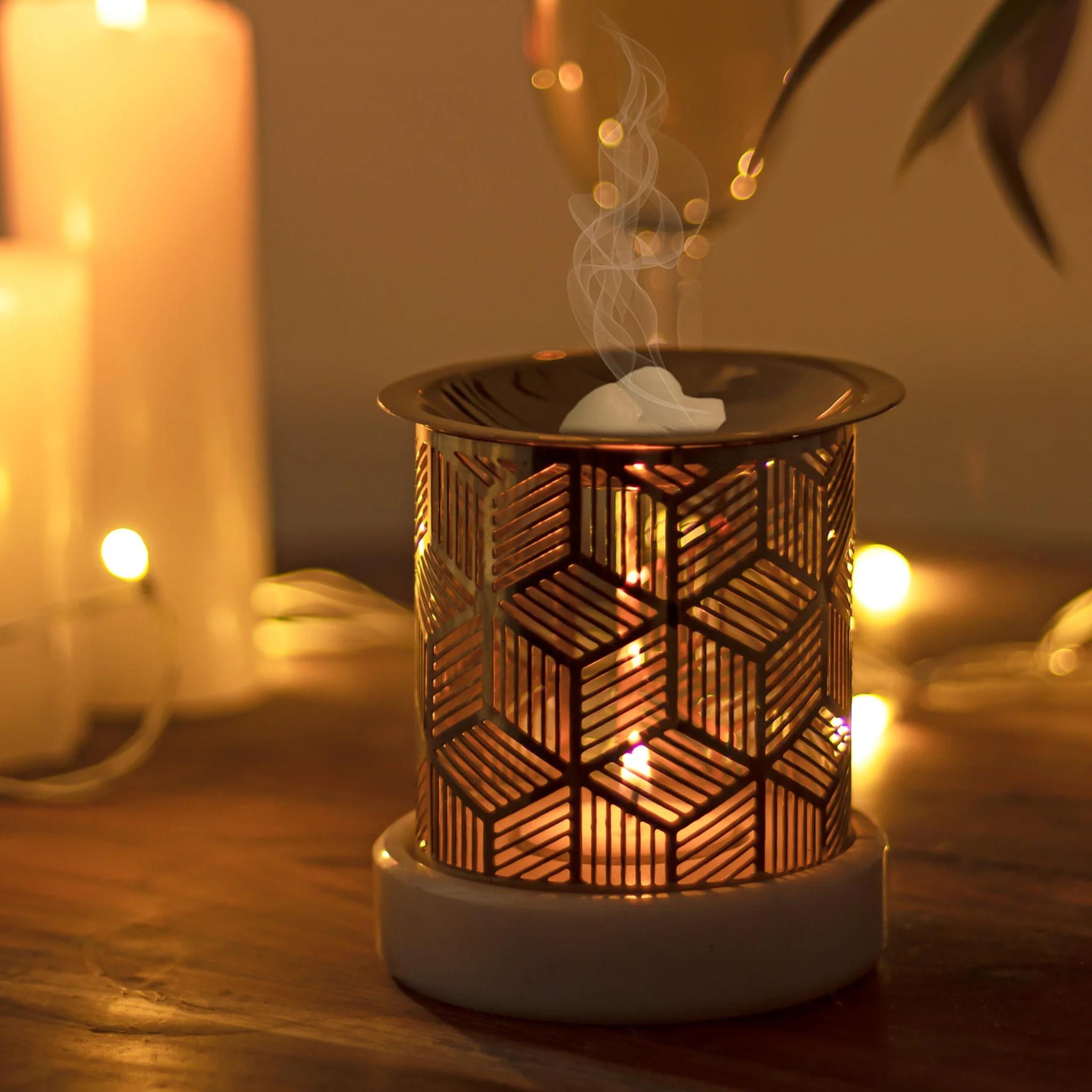 Aura Diffuser - Brass with Marble Base - Saswata