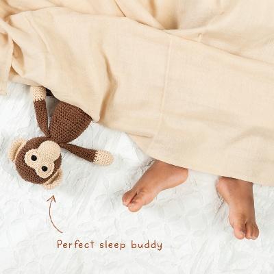 Maakad Soft Toy With Cream Swaddle