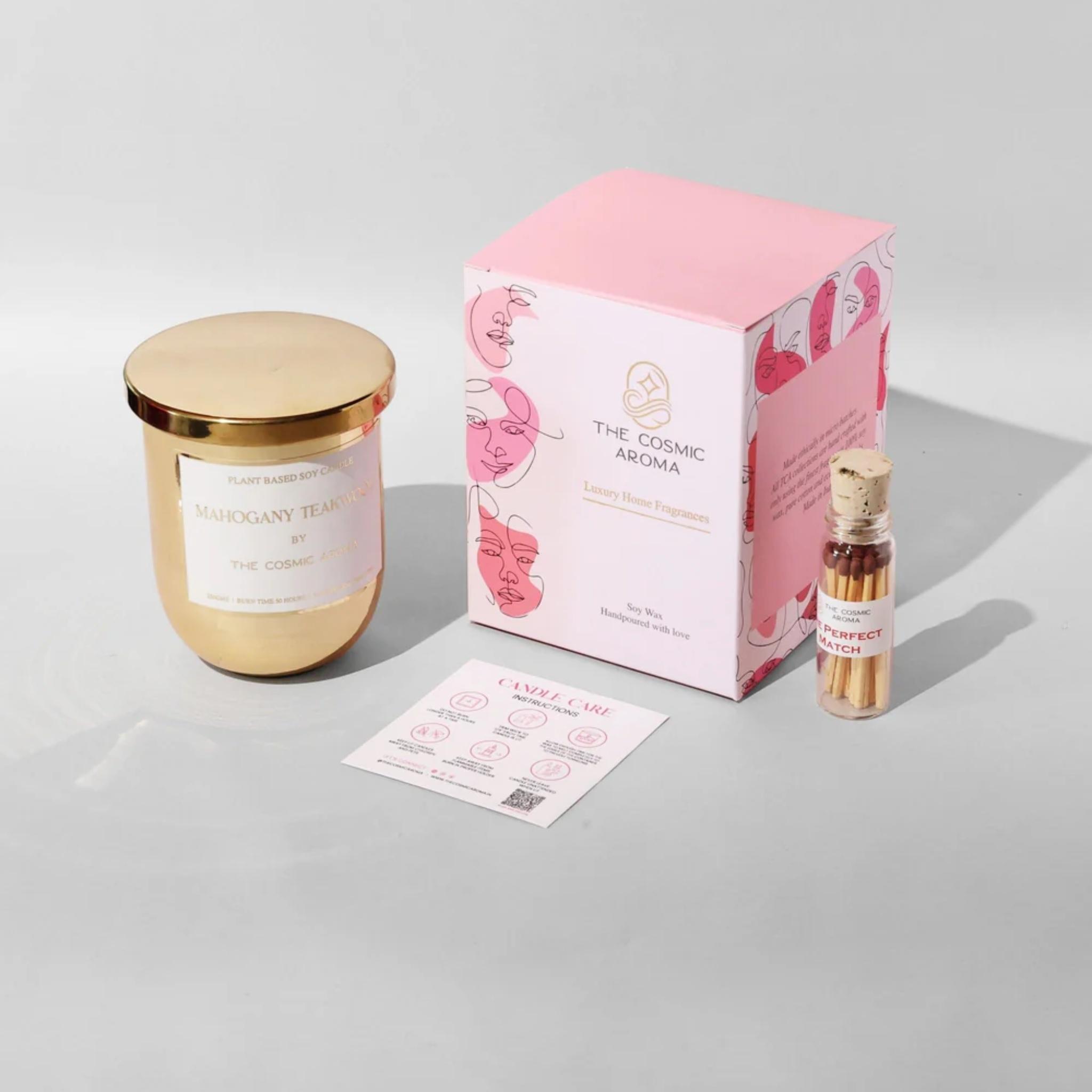 Mahogany Teakwood Candle