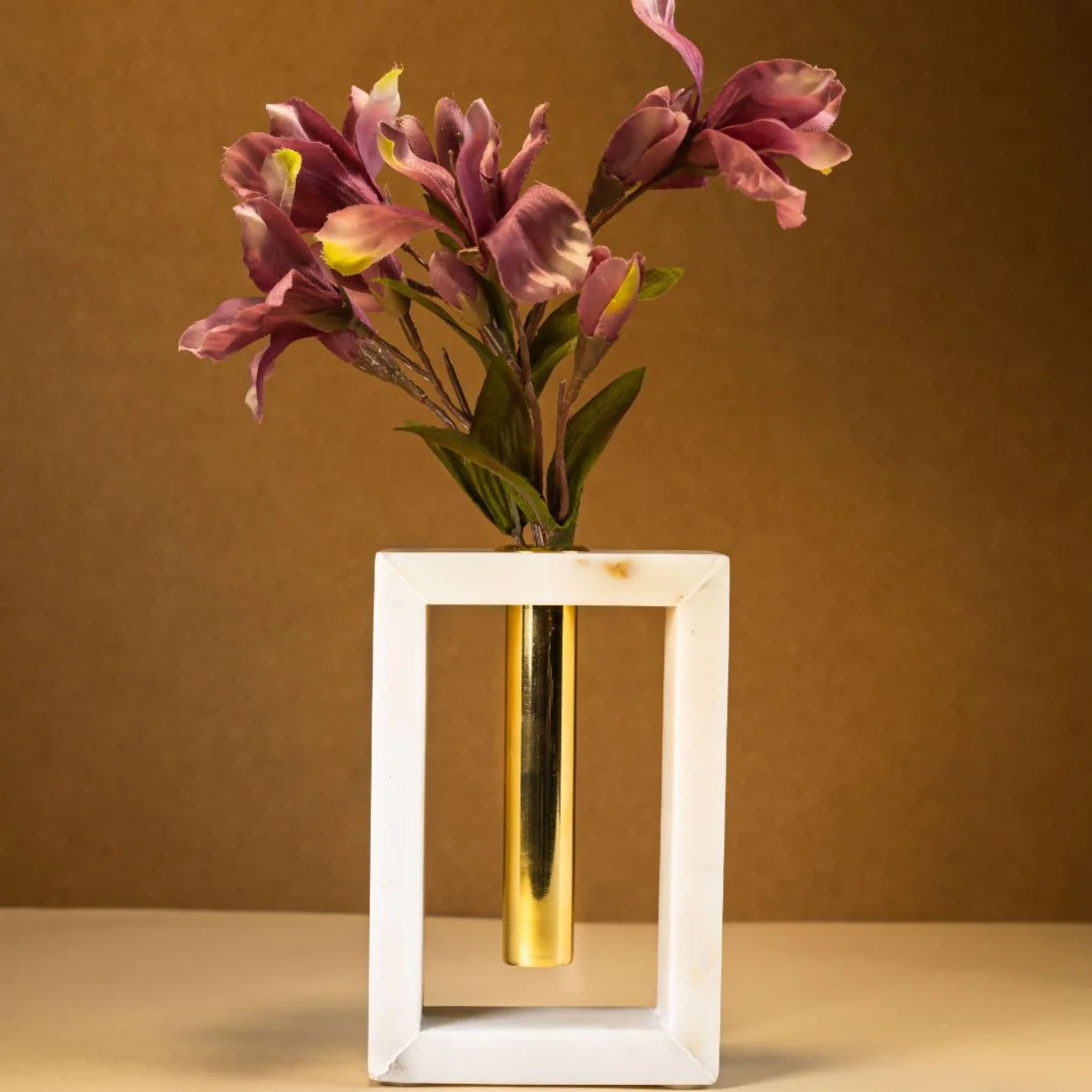 Marble Flower Stem Vase