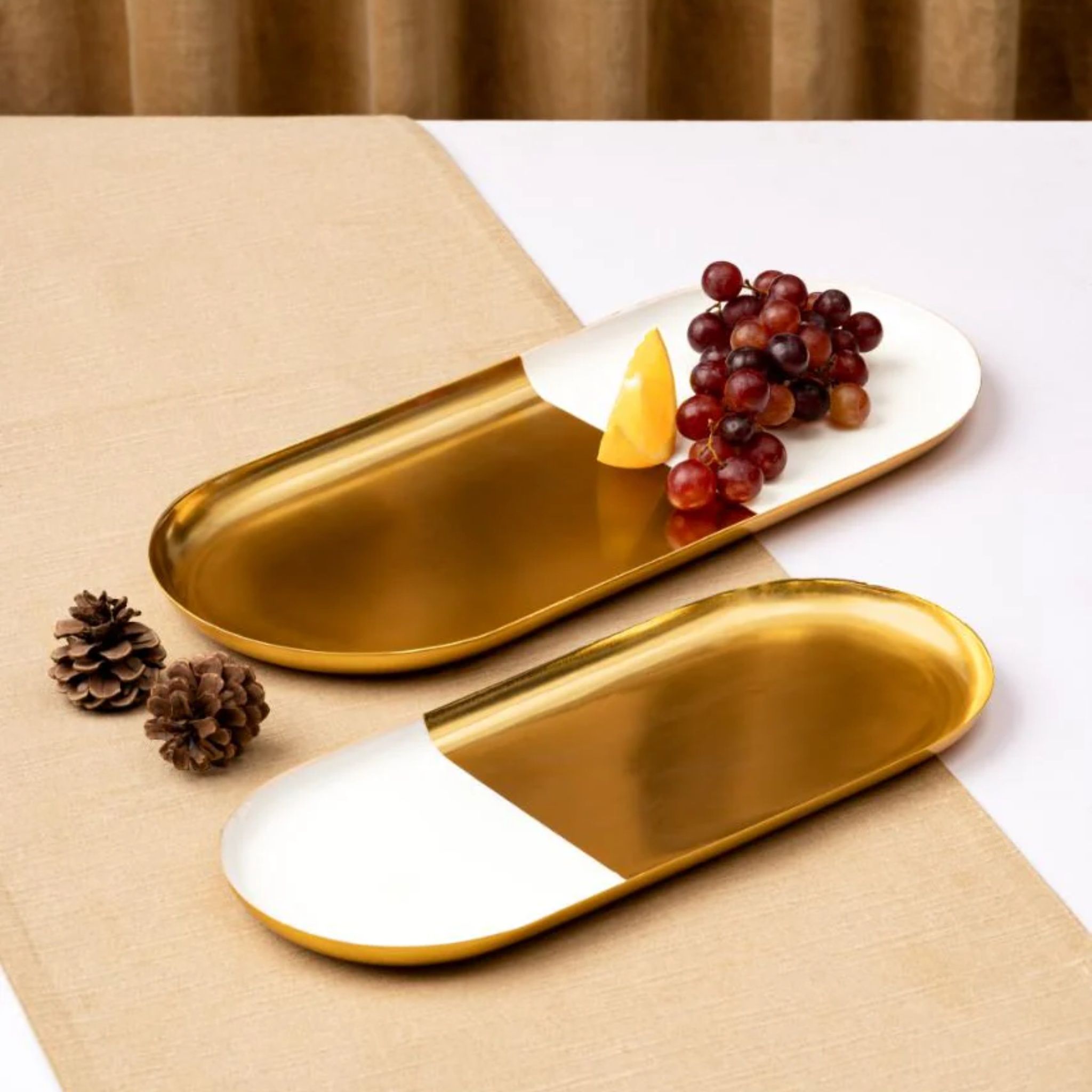 Metal Chalk Tray - Set of 2