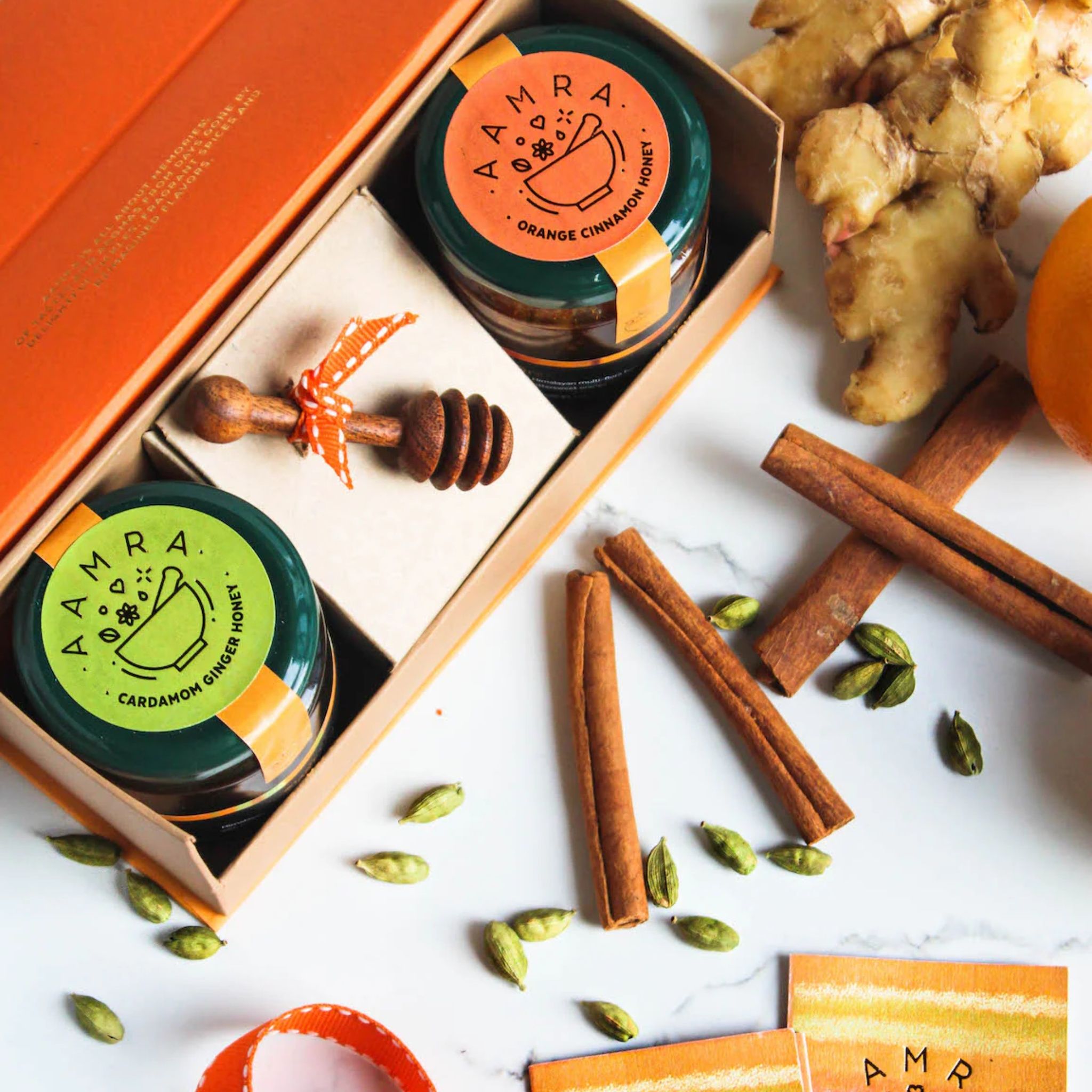 Spiced Honey Gift Hamper - set of 2 by Aamra | Tooffi