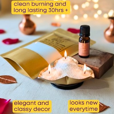 Diya Shaped Decorative Candle
