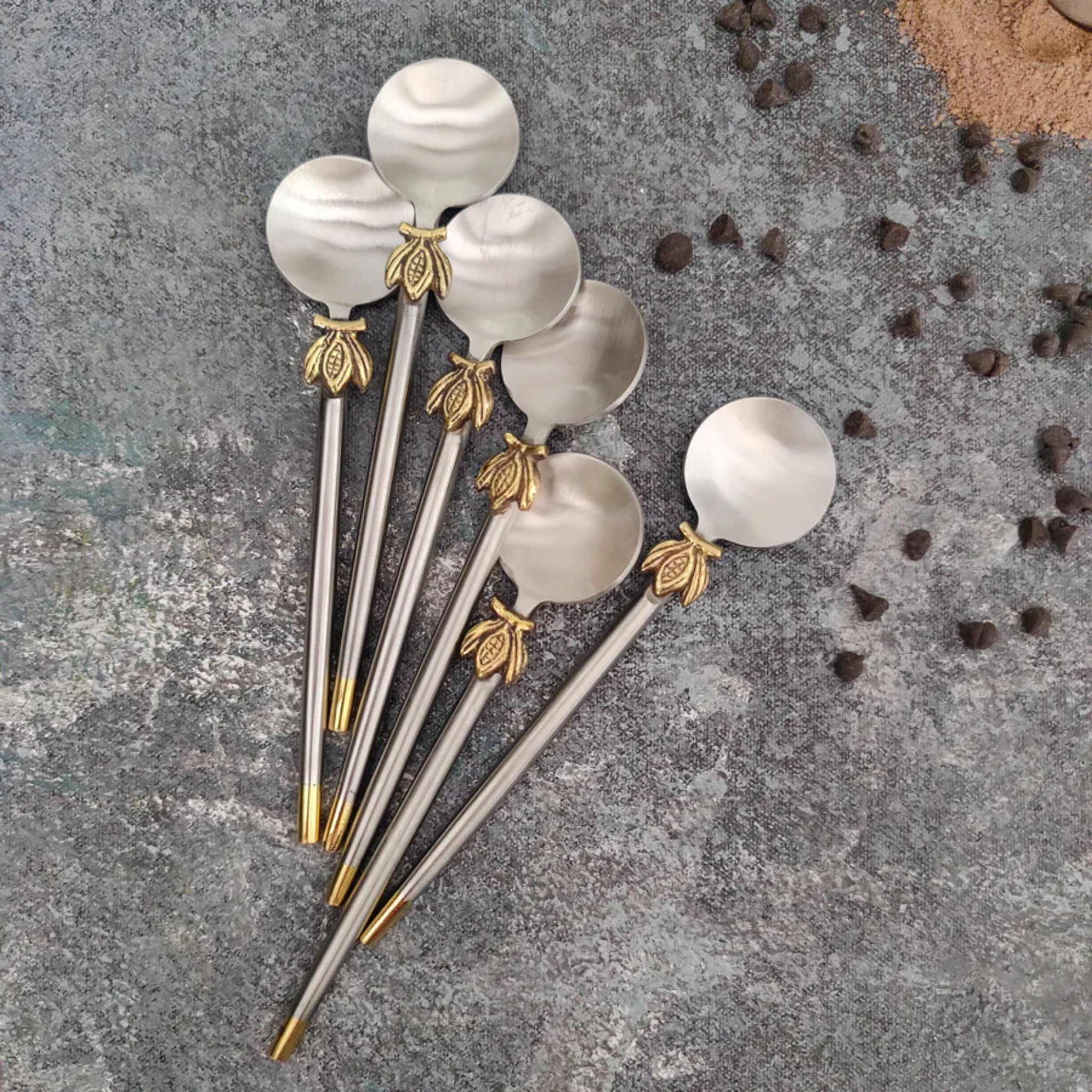Cacao Dessert Spoon 6pc Set