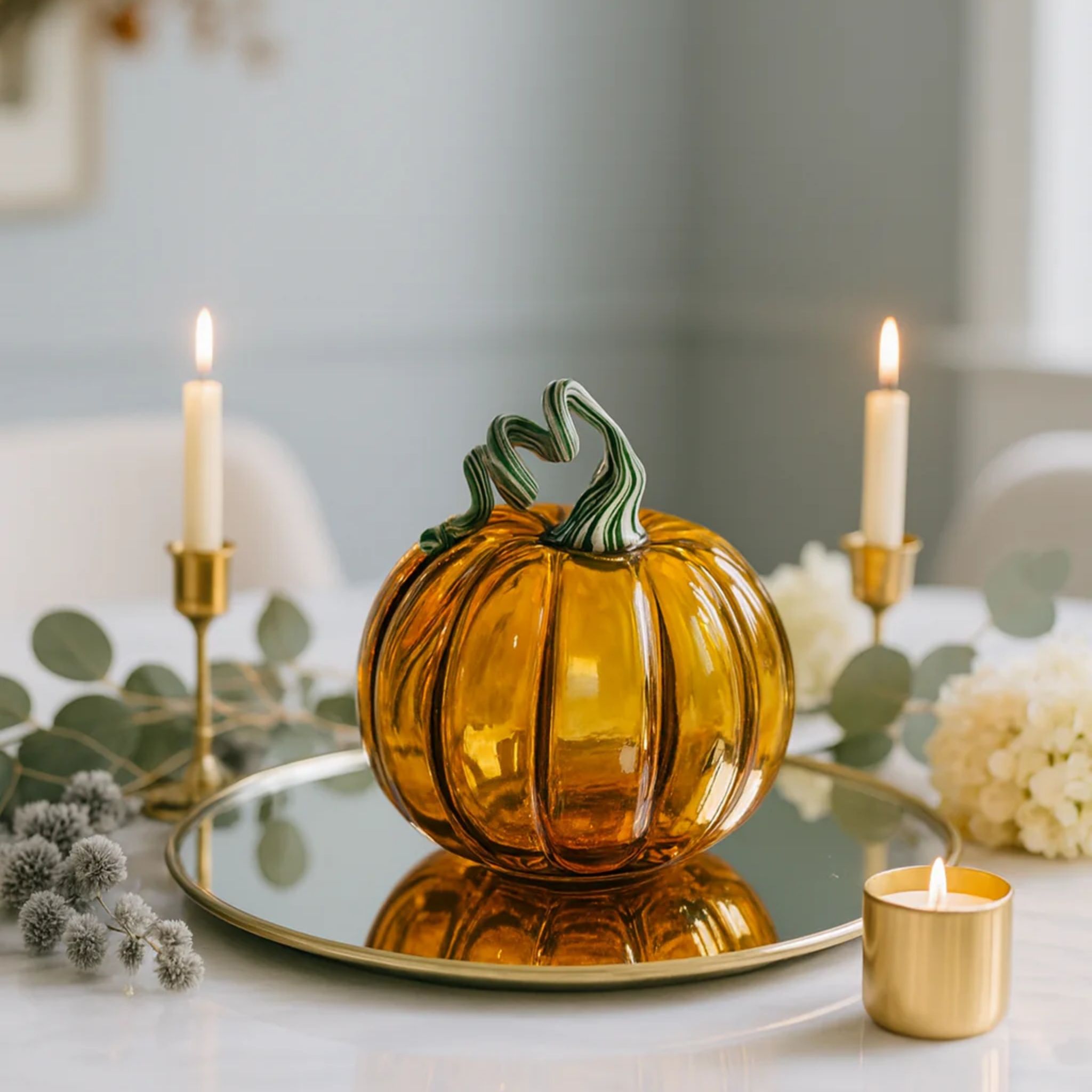 Pumpkin Collectible by RUSTIC HORSE GLASS STUDIO | Tooffi