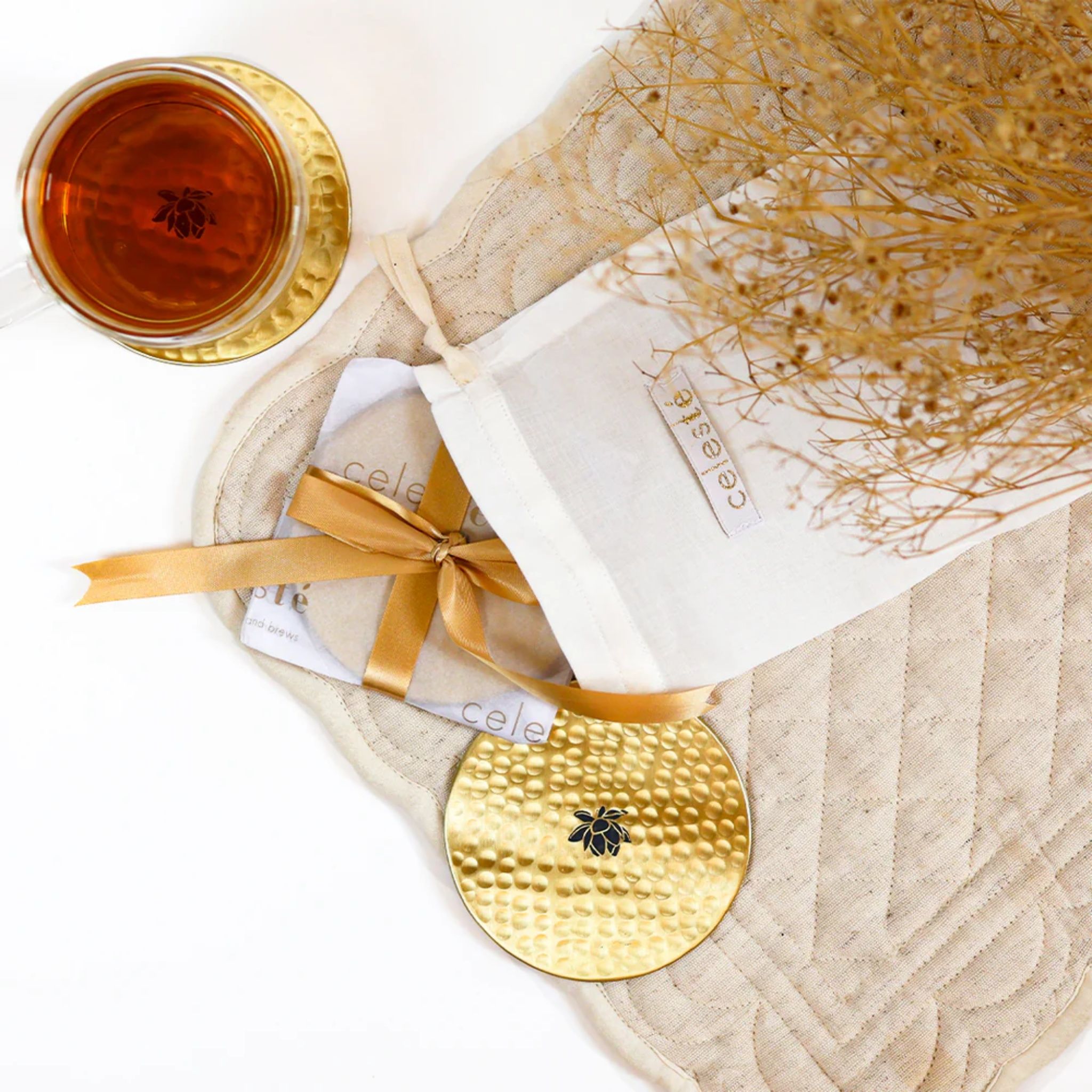 Teaware | Bloom Coaster - Set of 2 by Celestial Brew Estates India (OPC) Pvt Ltd. | Tooffi