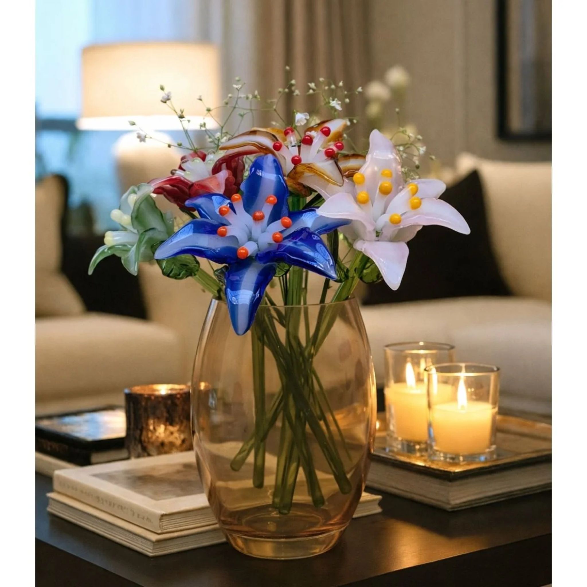Bloom of Light – Hand-Blown Glass Lily by RUSTIC HORSE GLASS STUDIO | Tooffi