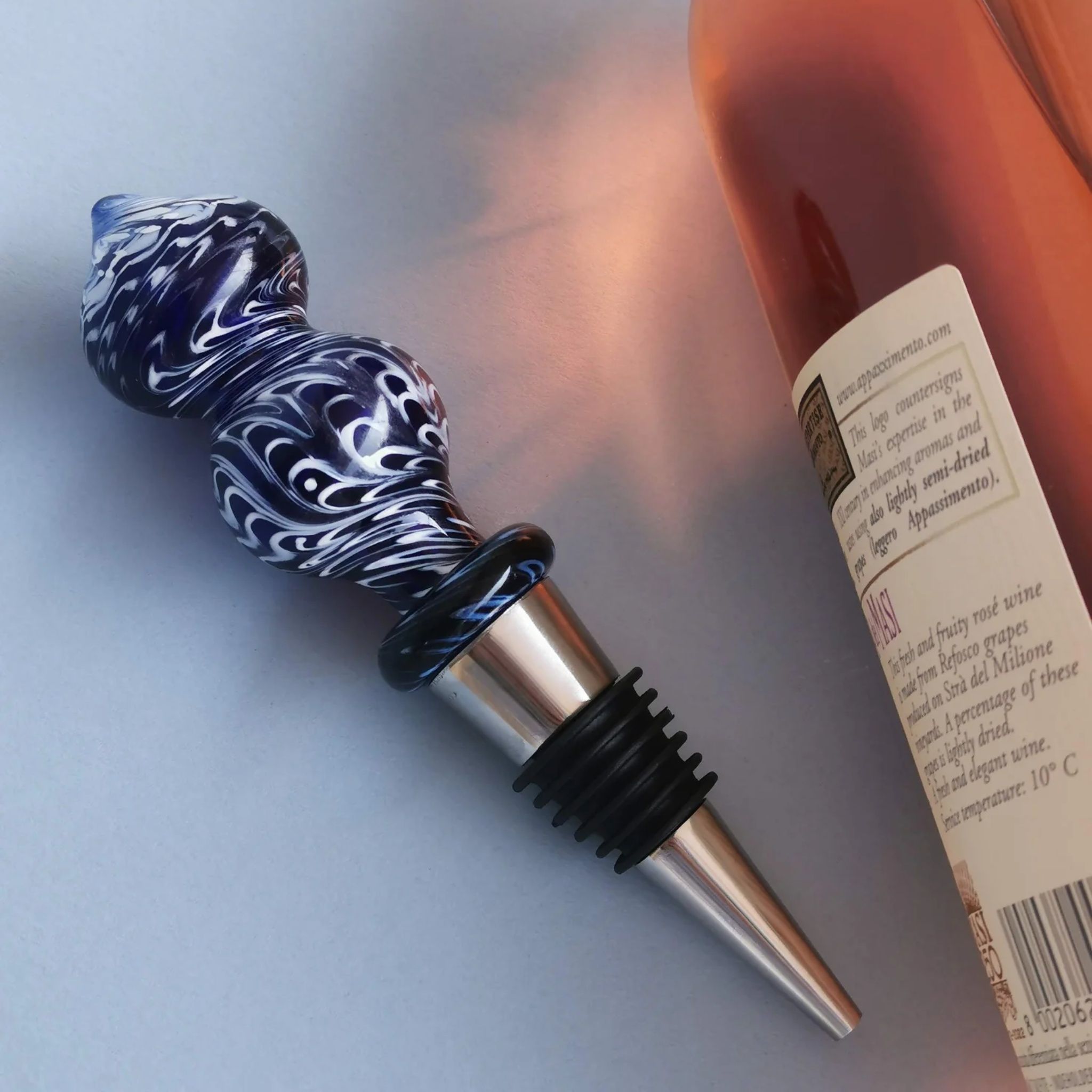 Morocco Wine Stopper by RUSTIC HORSE GLASS STUDIO | Tooffi